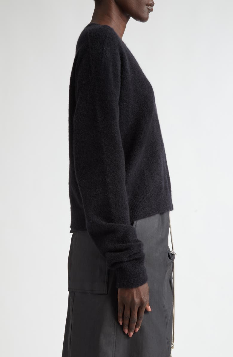 Rick Owens Tommy Alpaca & Wool Blend V-Neck Sweater, Alternate, color, 