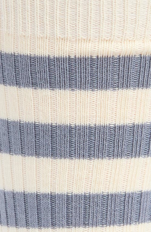 Nordstrom Random Feed Stripe Crew Socks In Blue- Navy