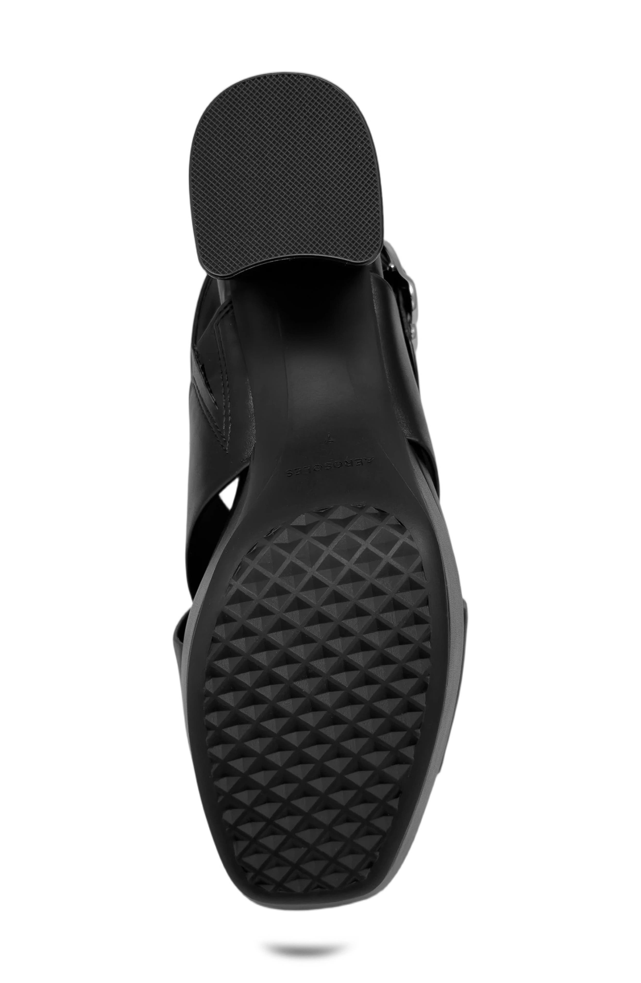 Pura Platform Sandal, Alternate, color, BLACK NAPPA