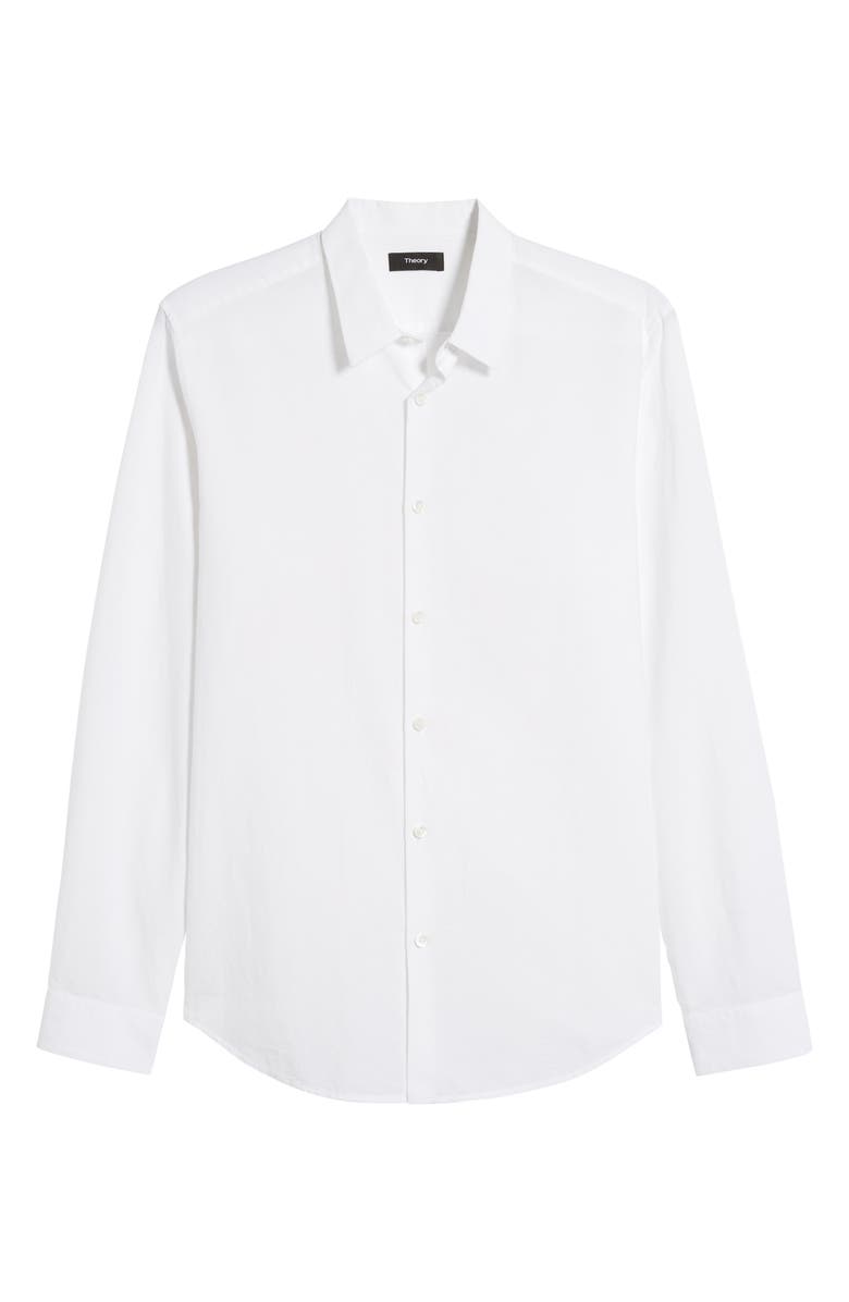 Theory Irving Slim Fit Linen Blend Shirt, Alternate, color, 