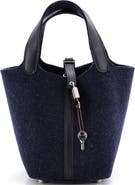 Pre-Owned Hermes Picotin Lock Bag Felt with Leather PM