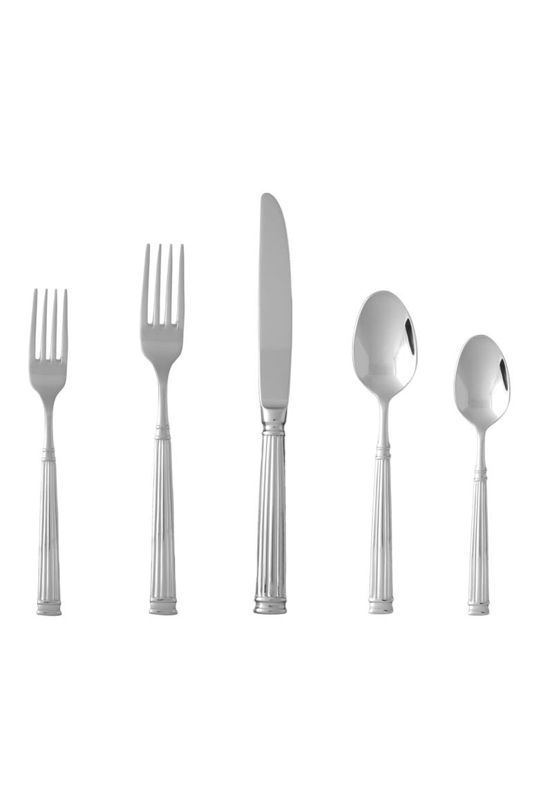 Doria 5-Piece Place Setting, Main, color, SILVER