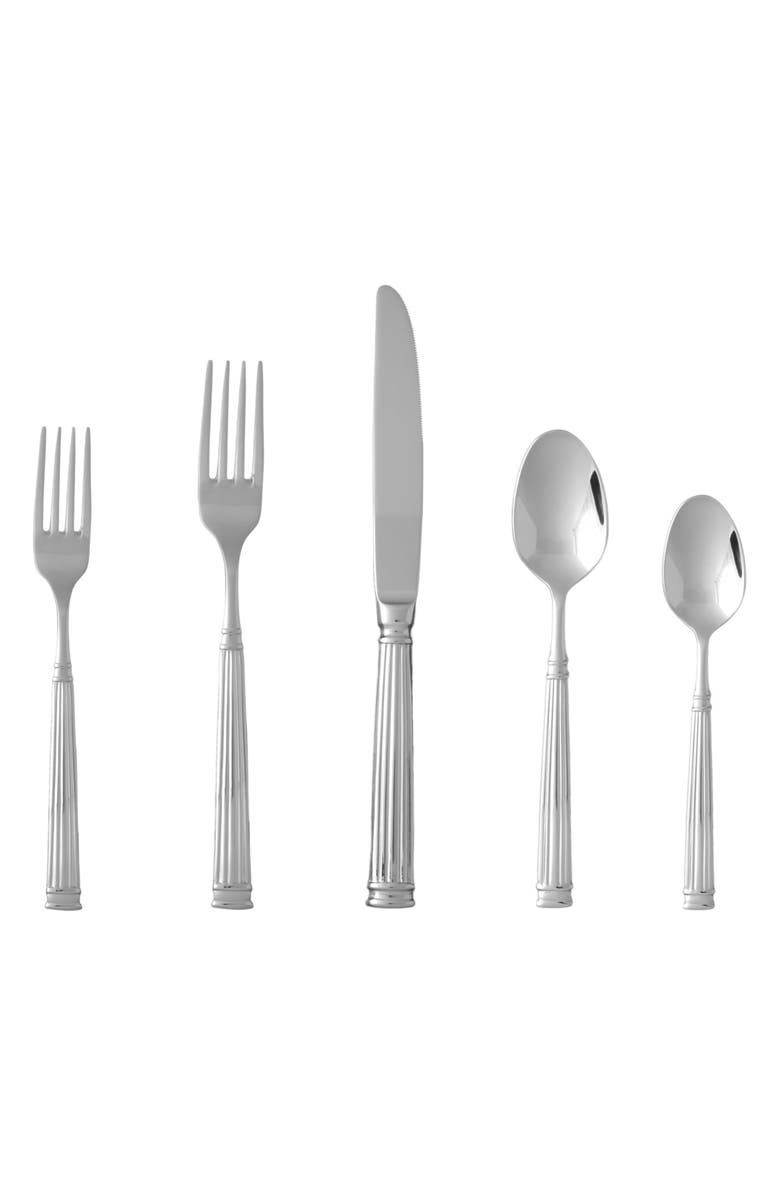 Fortessa Doria 5-Piece Place Setting, Main, color, Silver