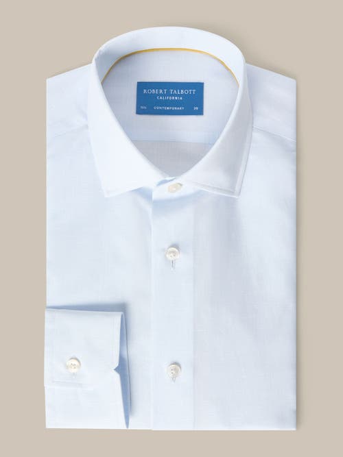 Robert Talbott Reynolds Twill Contemporary Fit Shirt In Pale Blue