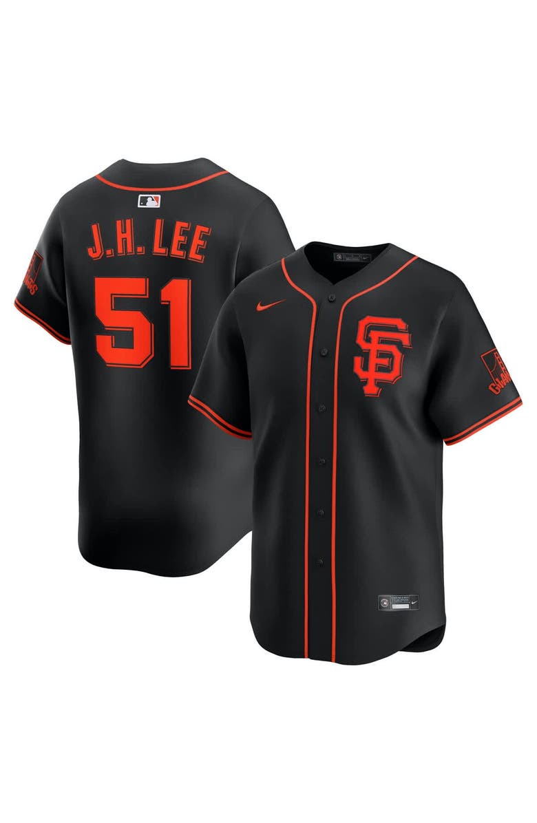 Nike Men's Nike Jung Hoo Lee Black San Francisco Giants Alternate Limited Player Jersey, Main, color, Black