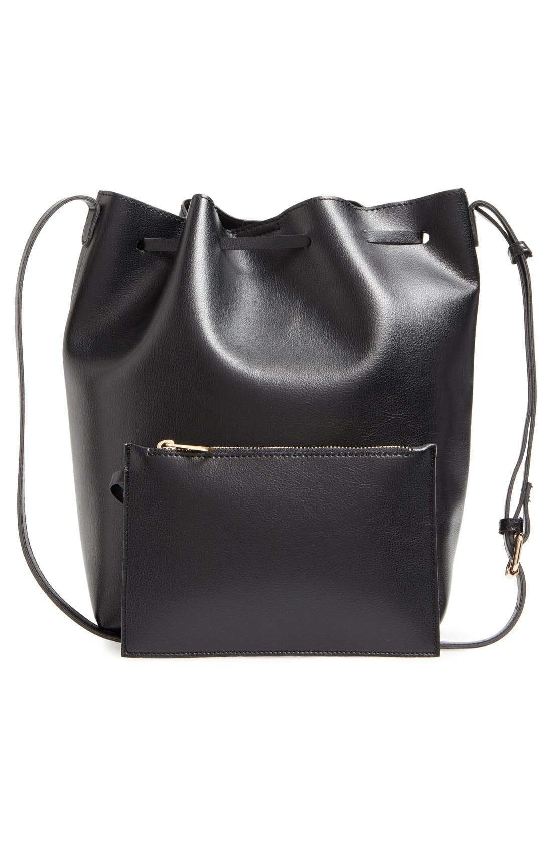 Sole Society 'Blackwood' Faux Leather Bucket Bag, Alternate, color, 