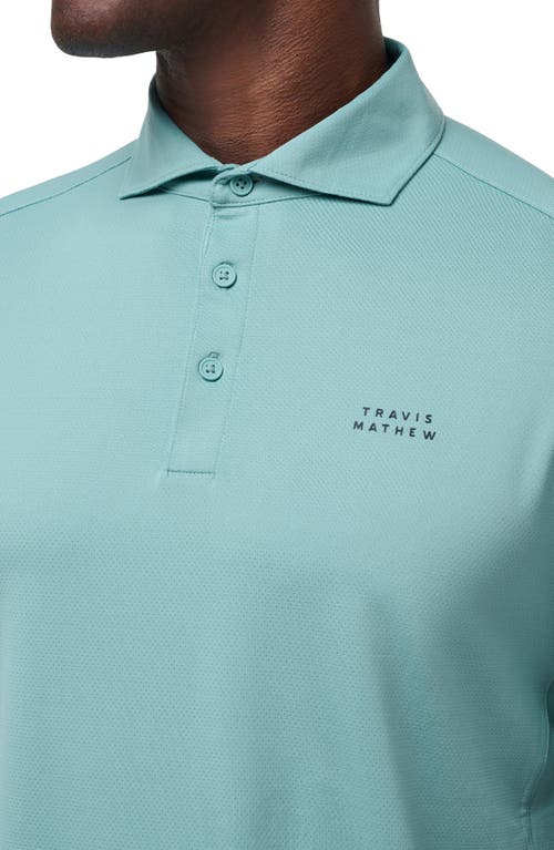 Travismathew Heater Pro Performance Golf Polo In Blue