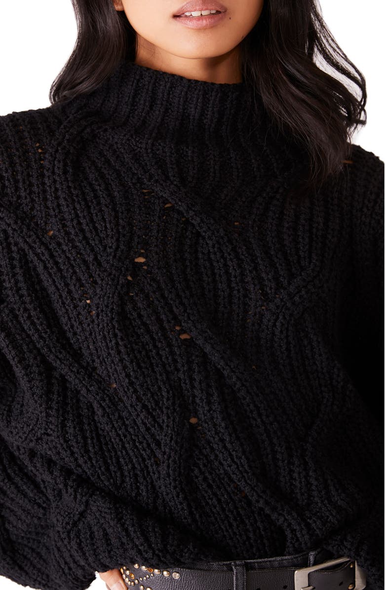 Free People Seasons Change Funnel Neck Sweater, Alternate, color,