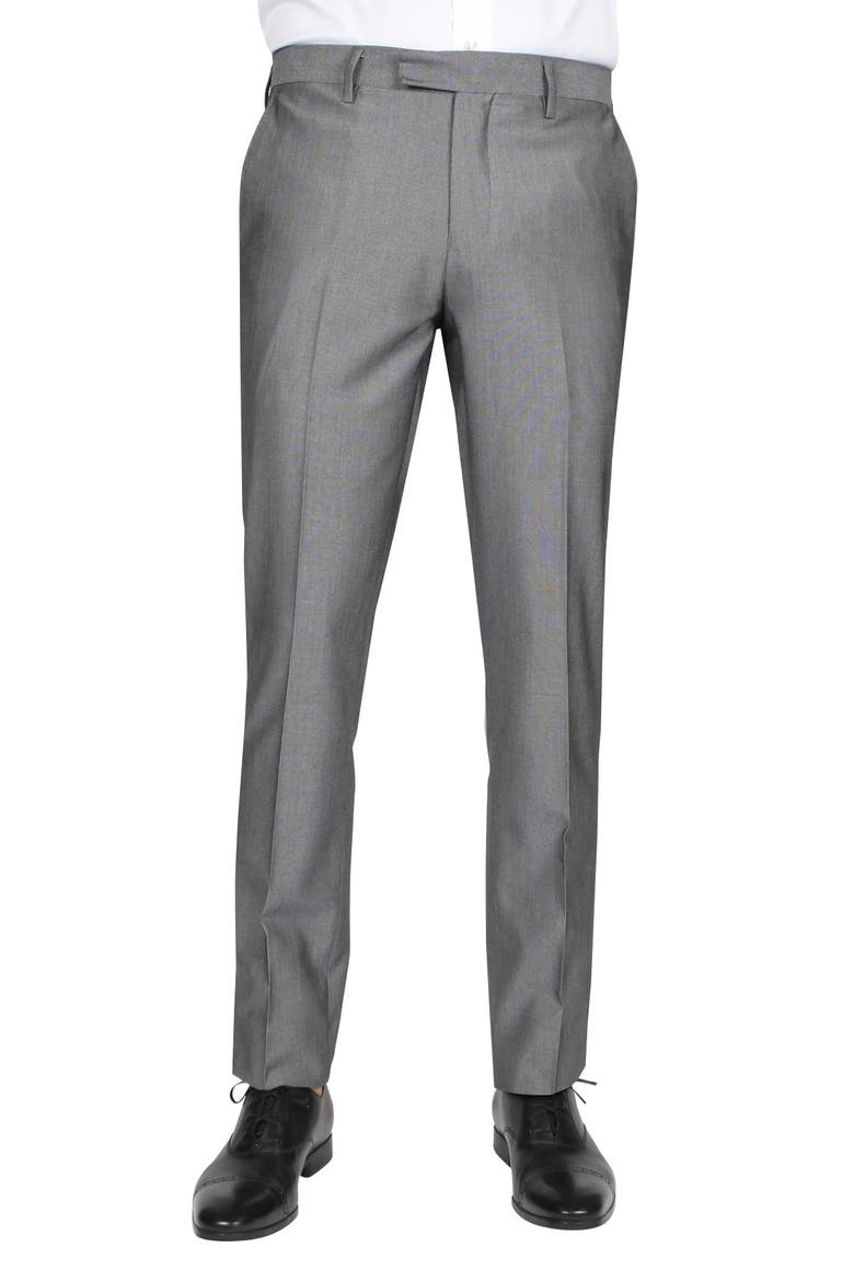 Solid Two Button Notch Lapel Slim Fit Suit, Alternate, color, GREY