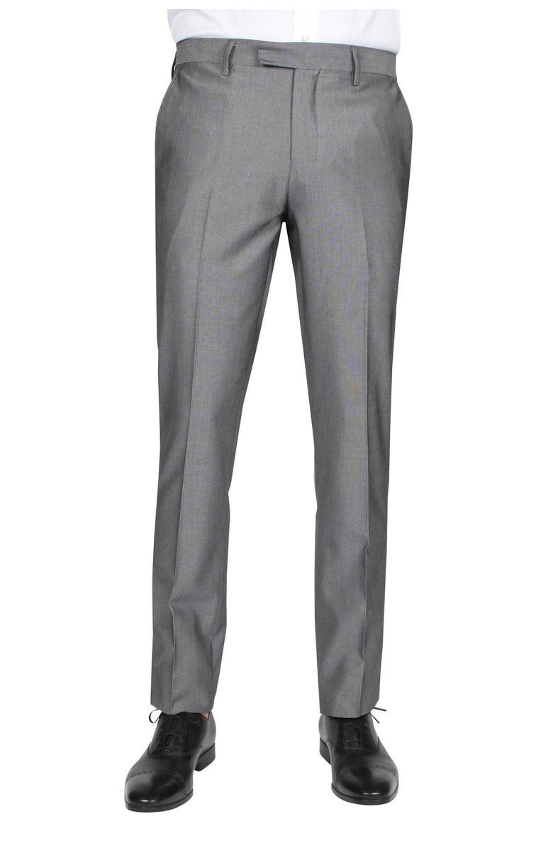 SOUL OF LONDON Solid Two Button Notch Lapel Slim Fit Suit, Alternate, color, 