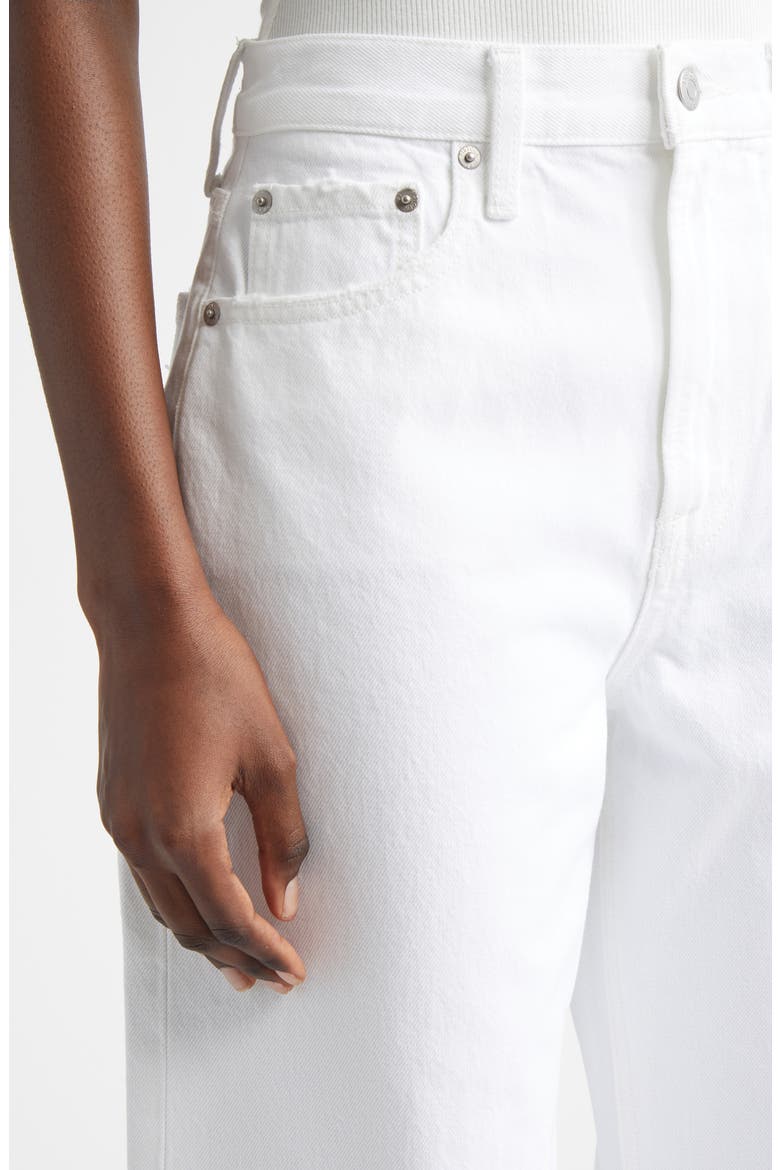 Low Round Jeans, Alternate, color, BLANC