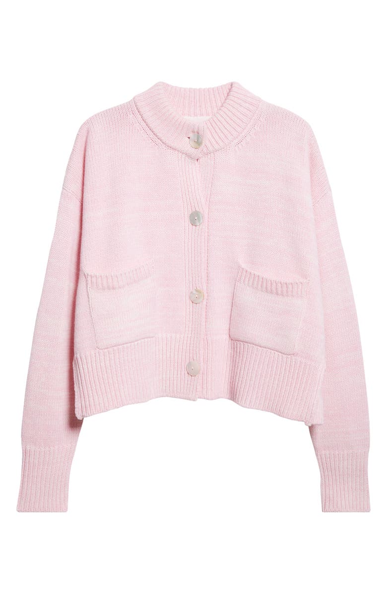 NACKIYÈ Icrebreaker Merino Wool & Cashmere Mélange Cardigan, Alternate, color, Rose Melange