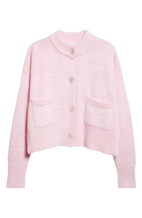 Nackiyé Nackiyè Icrebreaker Merino Wool & Cashmere Mélange Cardigan In Pink