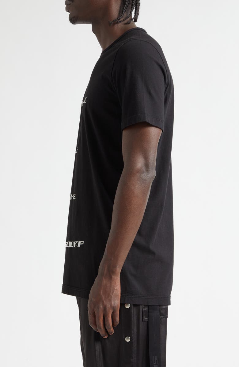 Rick Owens DRKSHDW Level Temple Graphic T-Shirt, Alternate, color, Black/ Milk