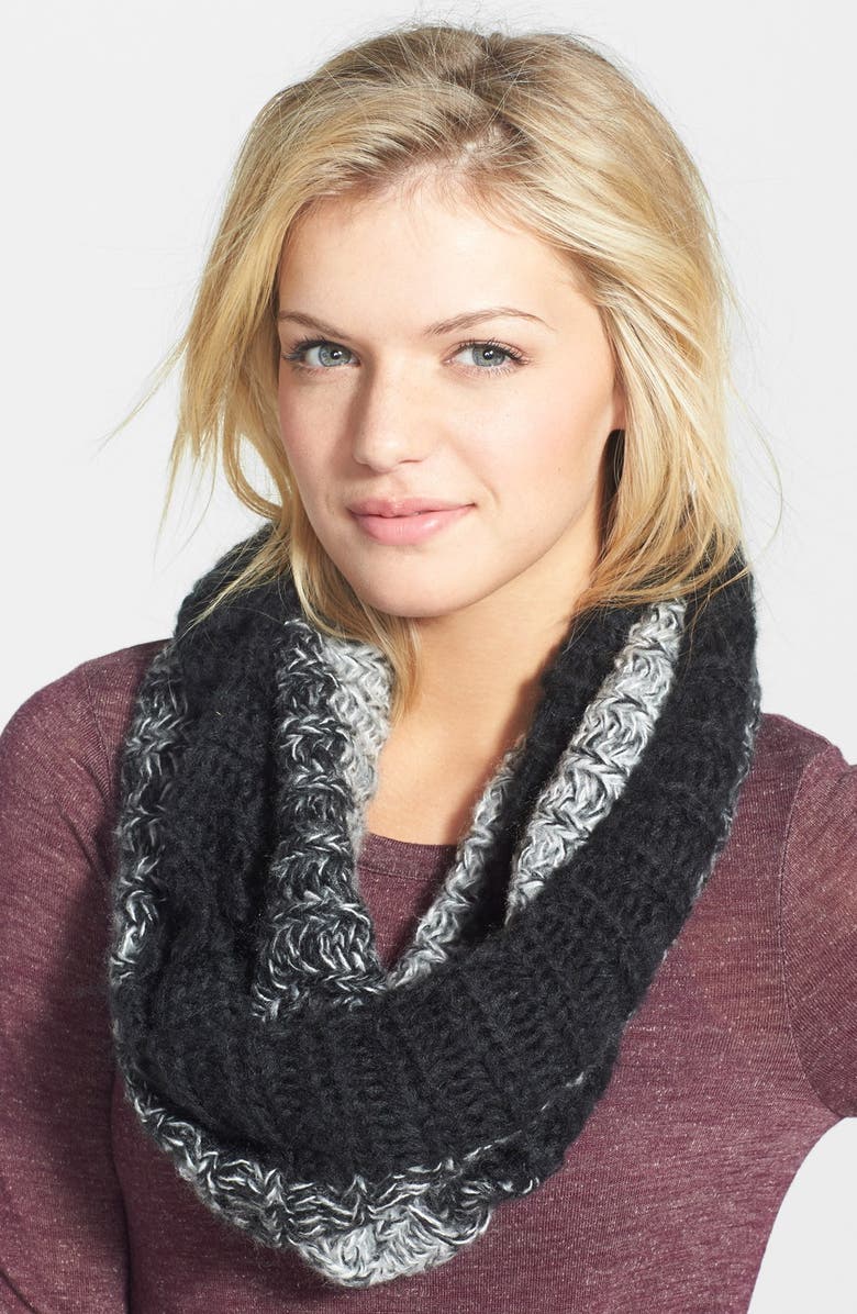 BP. Ombré Ribbed Infinity Scarf, Main, color,