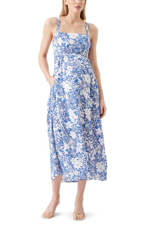 Nahla Sleeveless Floral Maternity Maxi Dress