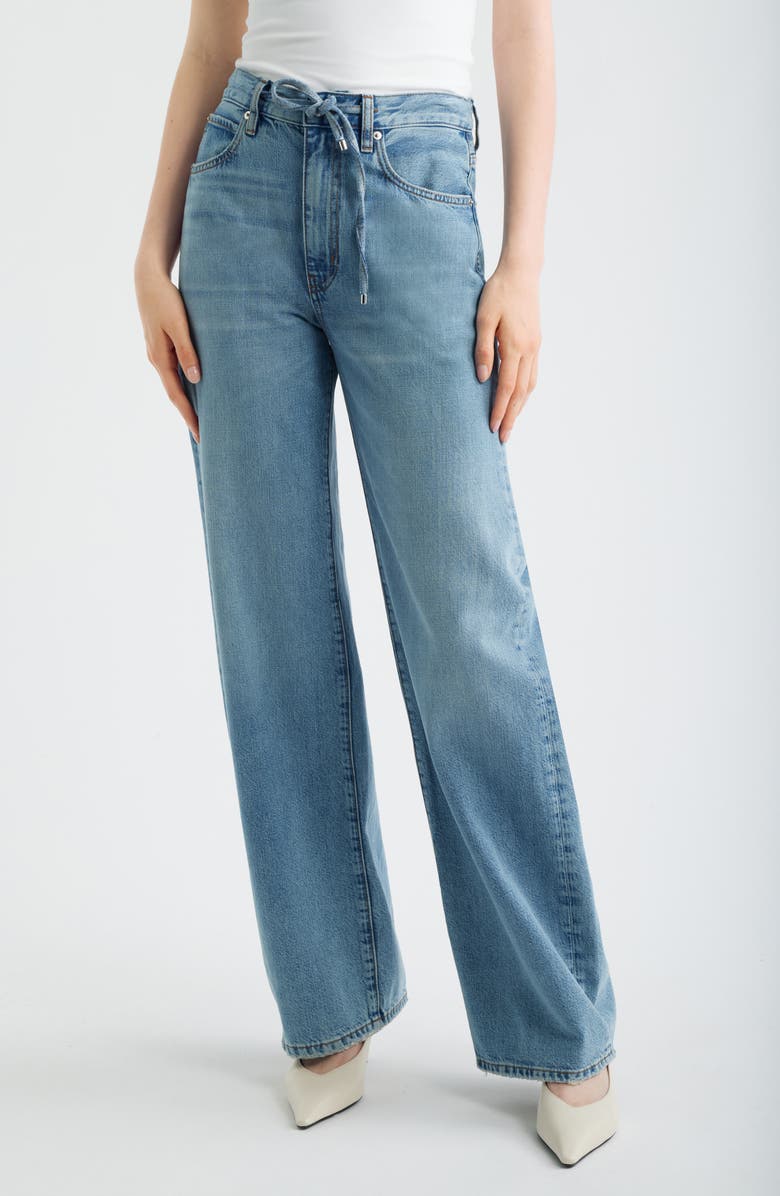 FRAME The Off Duty Drawstring Bow Jeans, Main, color, Afterglow