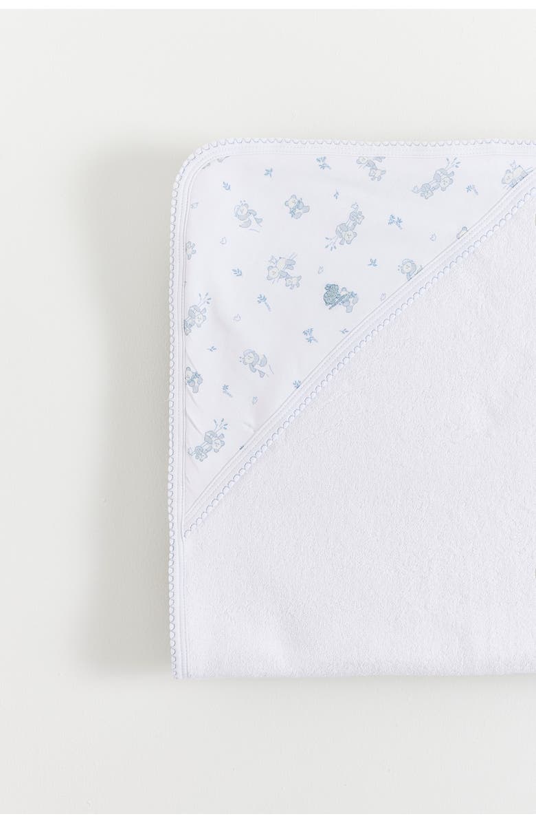 Babycottons Little Panda Small Hooded Towel, Alternate, color, White