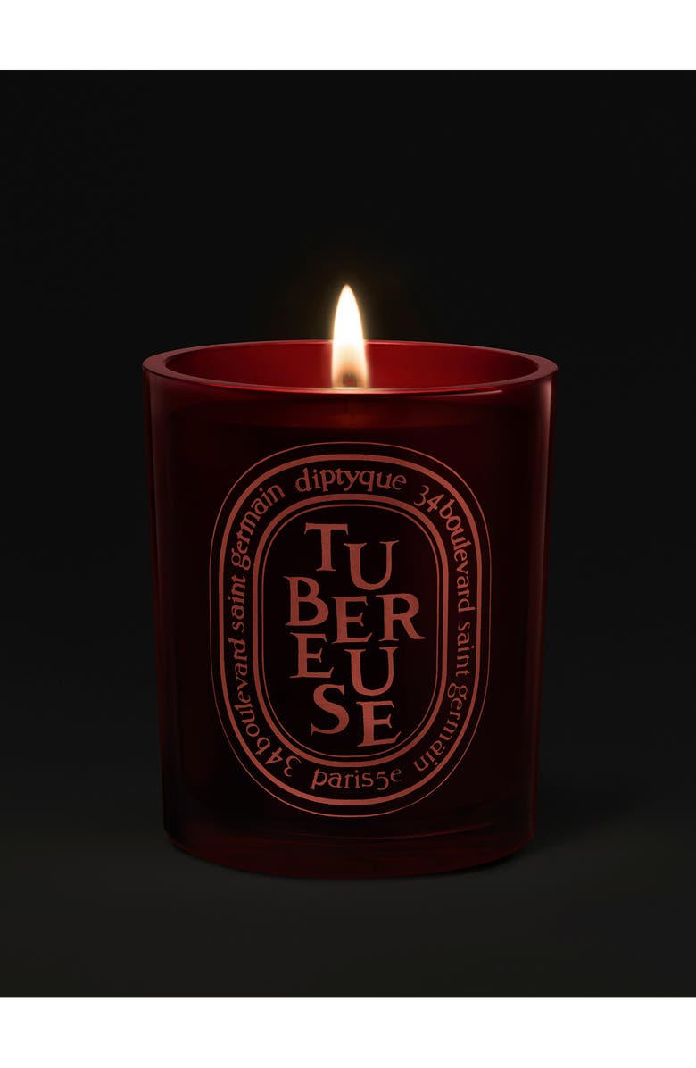 Diptyque Tubéreuse (Tuberose) Large Scented Candle, Alternate, color, Red Vessel