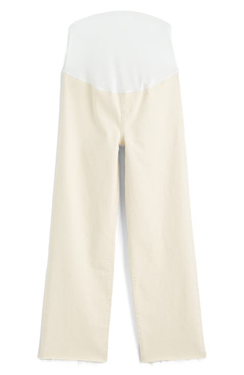 The Perfect Vintage Crop Flare Maternity Jeans (Vintage Canvas)