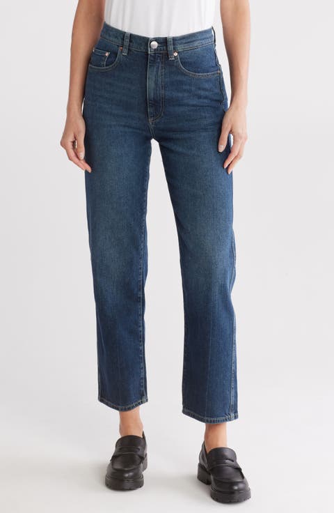 Enora High Waist Ankle Cigarette Jeans (Cromer)