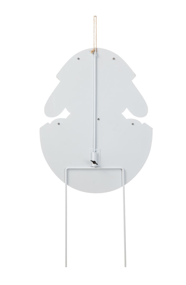 Glitzhome 24"H Easter Metal Chick Bunny Egg Yard Stake, Alternate, color, Blue