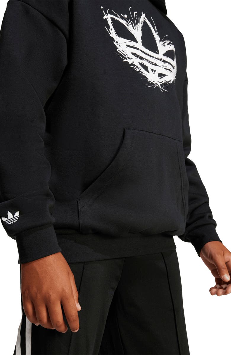 adidas Originals Kids' Trefoil Graphic Hoodie, Alternate, color, 