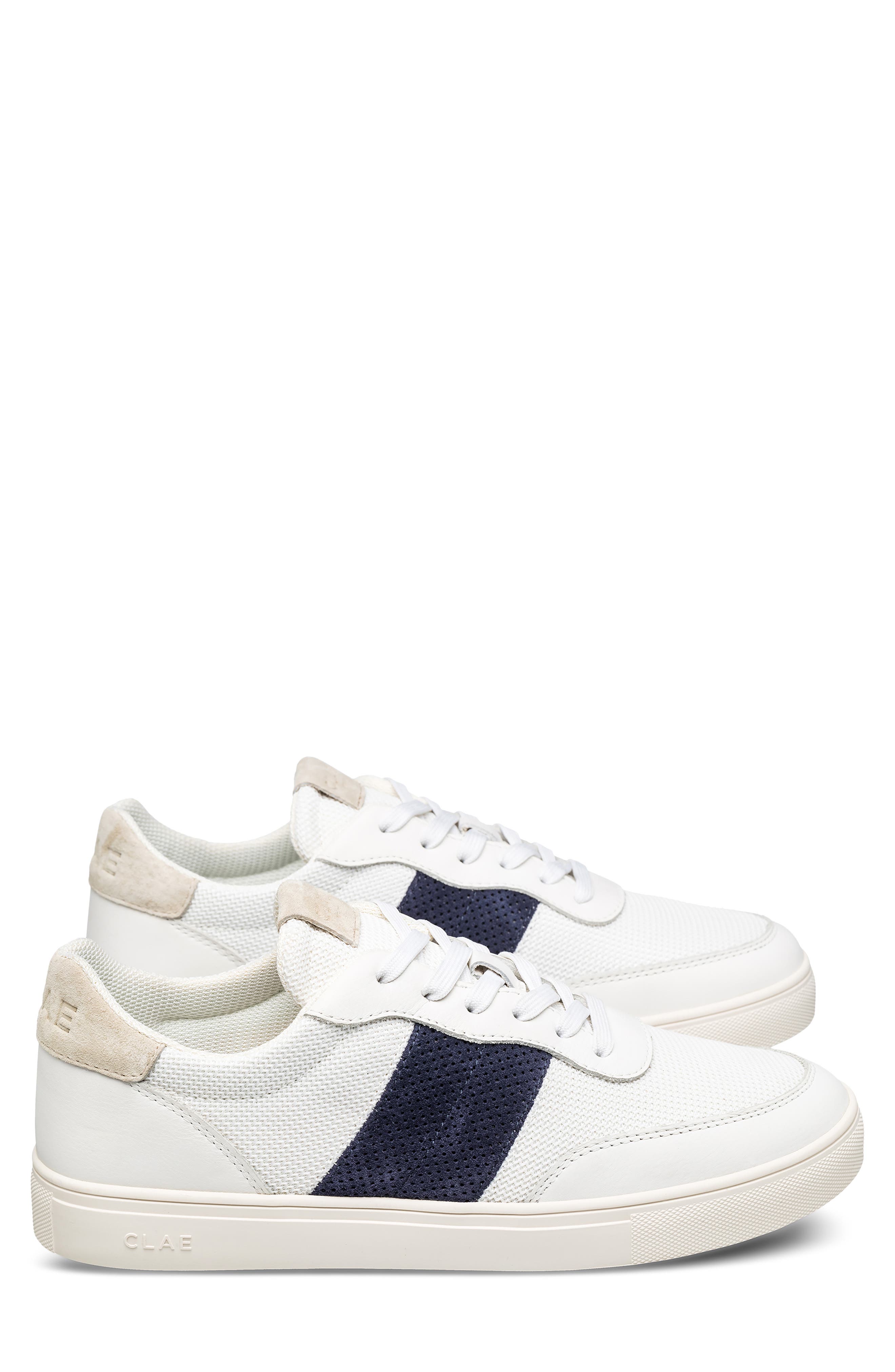 CLAE Davis Sneaker, Alternate, color, White Navy Wood Ash