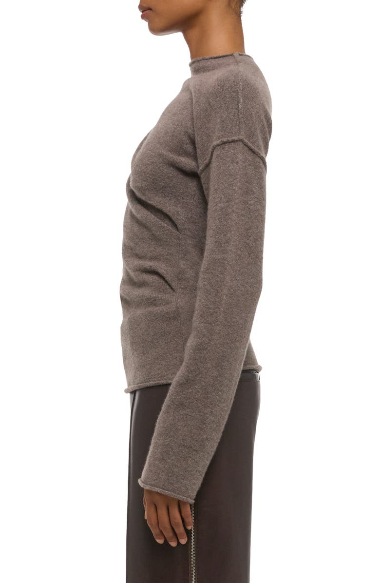 Helmut Lang Funnel Neck Sweater, Alternate, color, Grey Brown