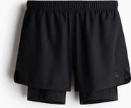 H&M Double-layered Sports Shorts With Drymove