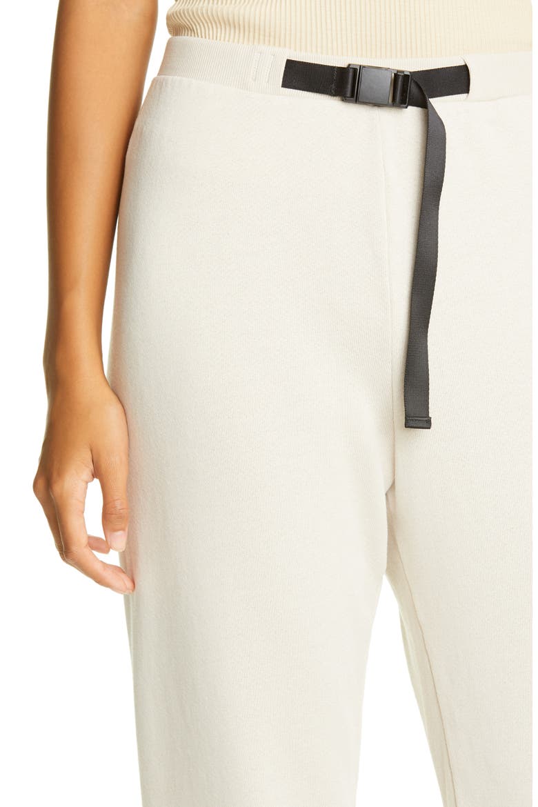 Belted Fleece Sweatpants, Alternate, color, PUMICE