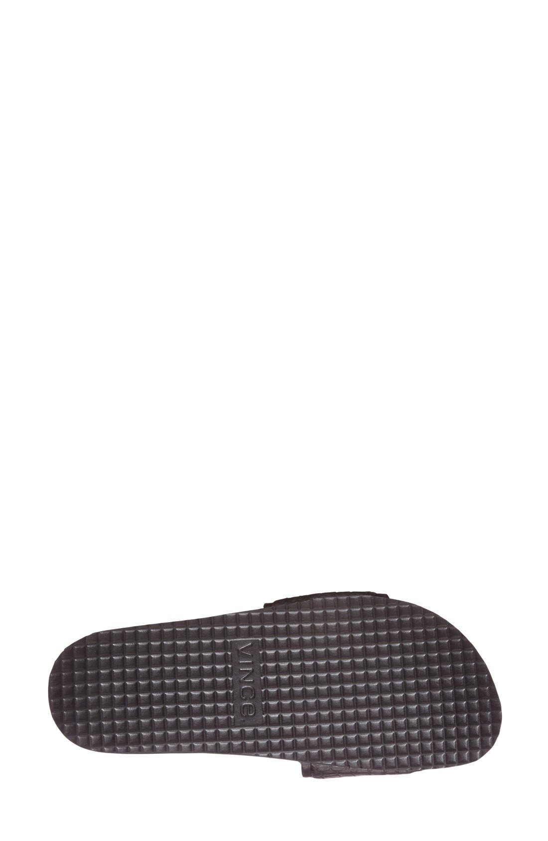 'Olivia' Slide Sandal, Alternate, color, BLACK