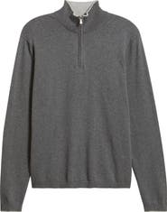 Jack Victor Daniel Quarter-Zip Cotton Sweater