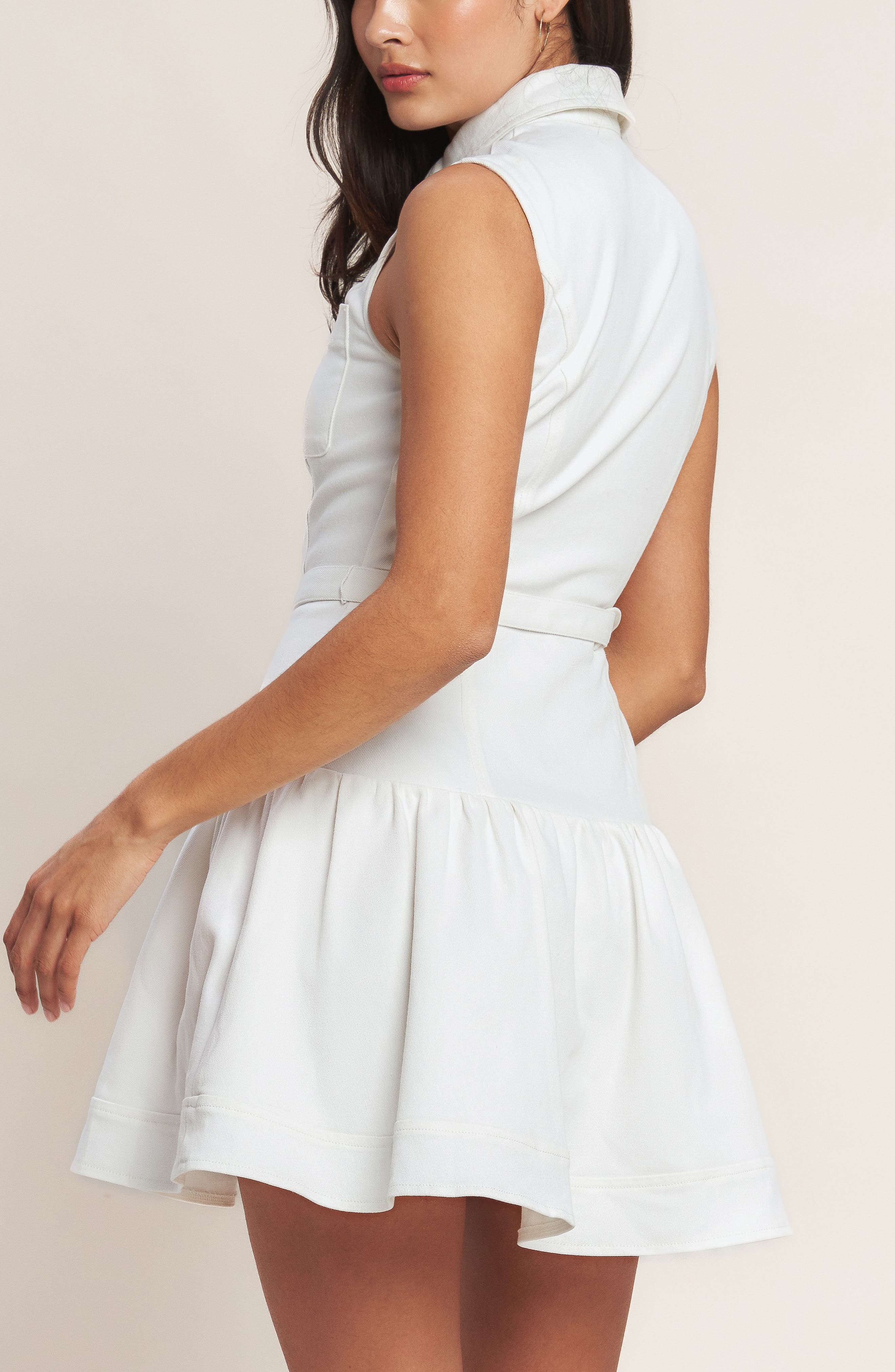 Sleeveless Denim Minidress - image 2