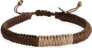 Caputo & Co. Men's Macramé Adjustable Bracelet
