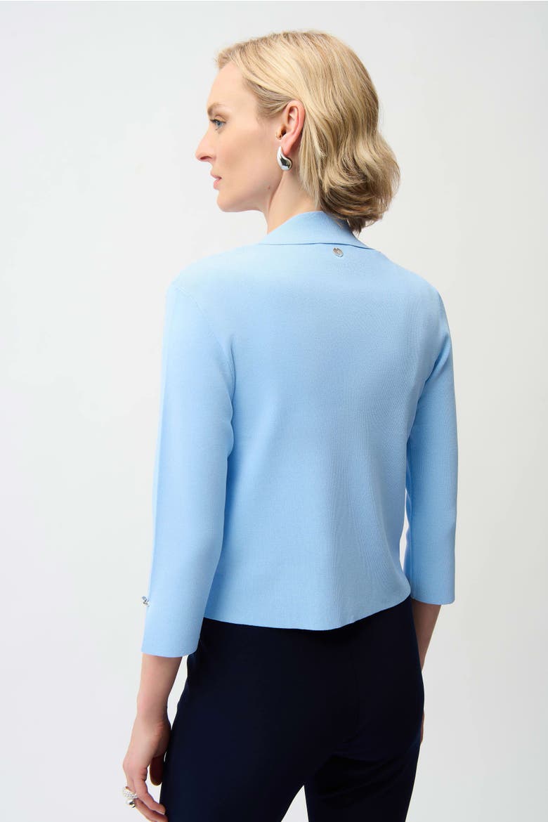 Viscose Blend Open-Front Cardigan, Alternate, color, Sky Blue