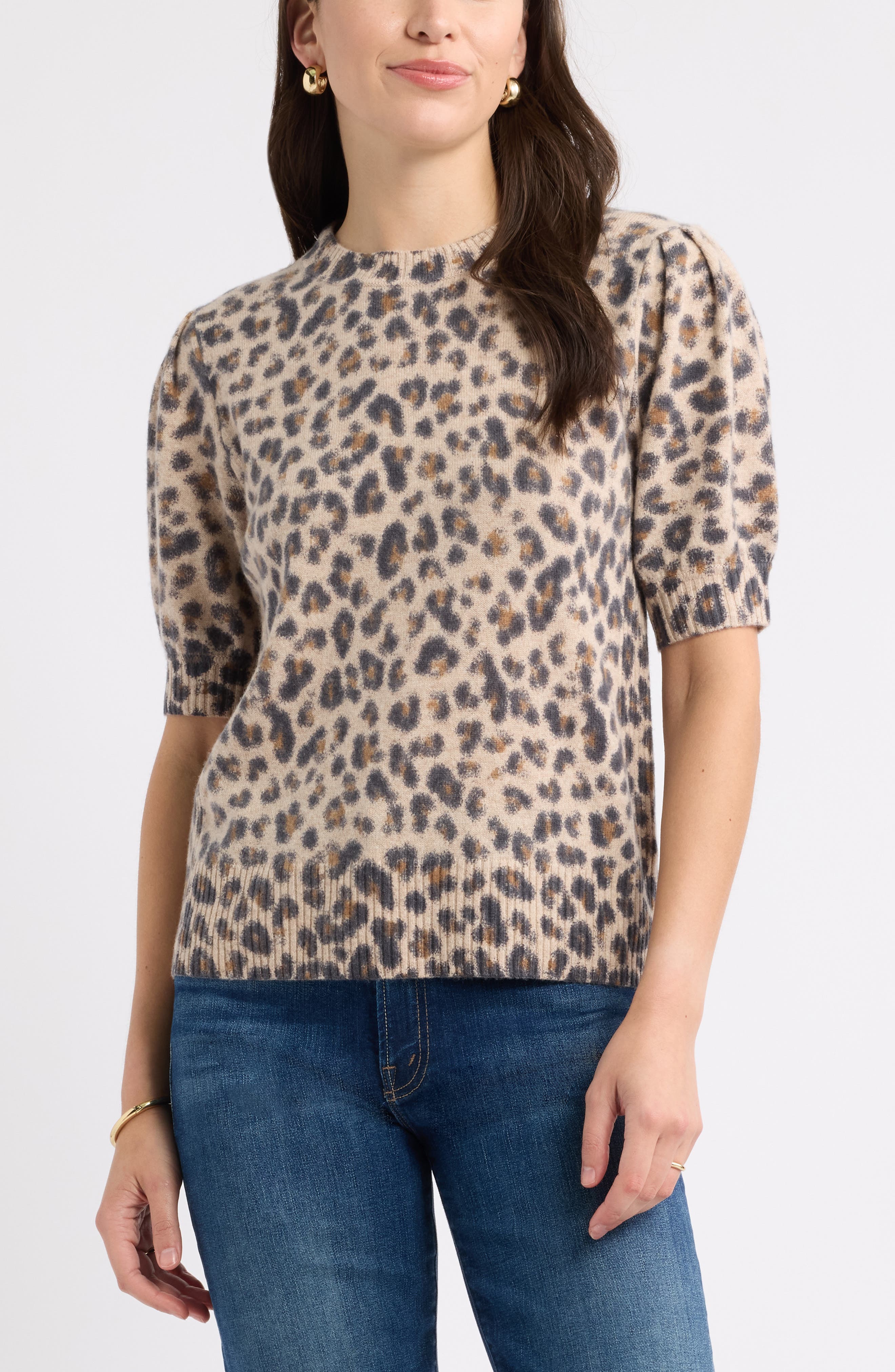 selected TAN- BLACK BEA LEOPARD