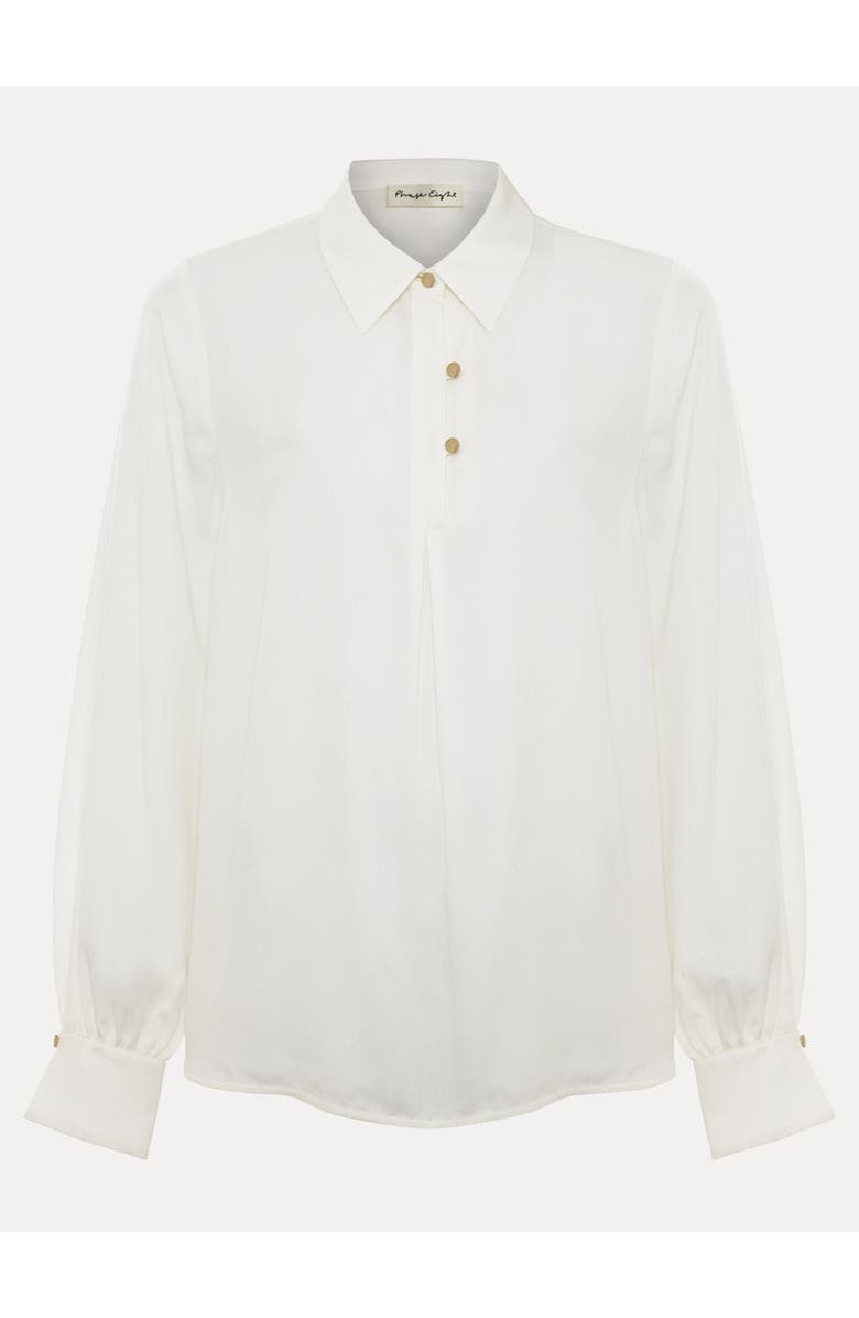 Phase Eight Button Detailed Ashton Ivory Shirt, Alternate, color, Ivory