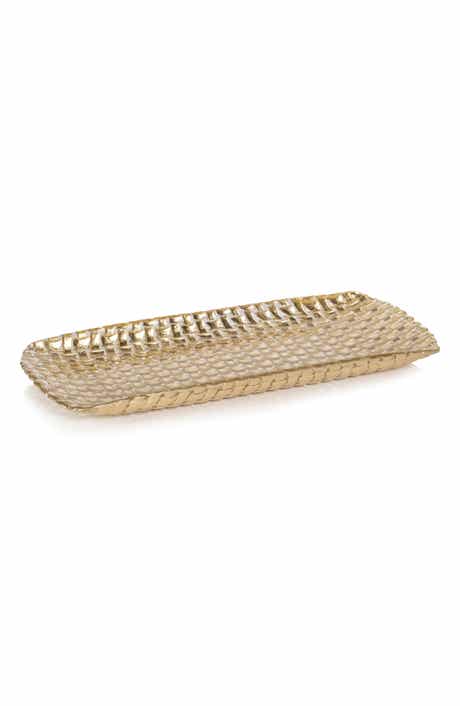 Zodax Braided Rectangular Serving Tray