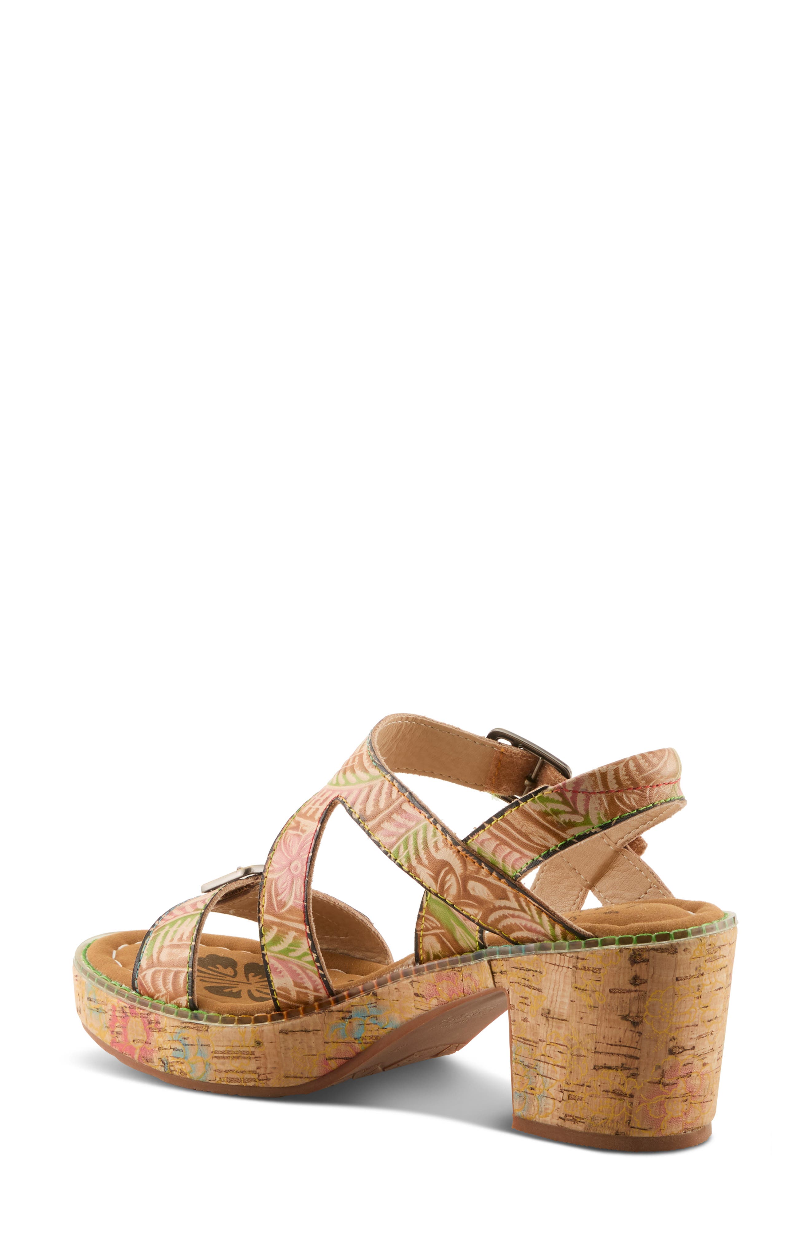 L'Artiste by Spring Step Jess Platform Sandal, Alternate, color, Tan Multi