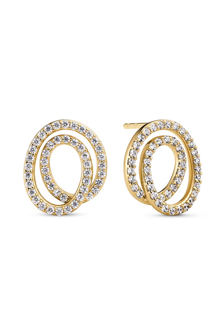 Earrings Spirale Due, Main, color, 18K gold plated