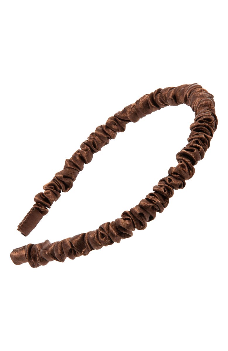 L. Erickson Mini Medici Silk Charmeuse Headband, Main, color,
