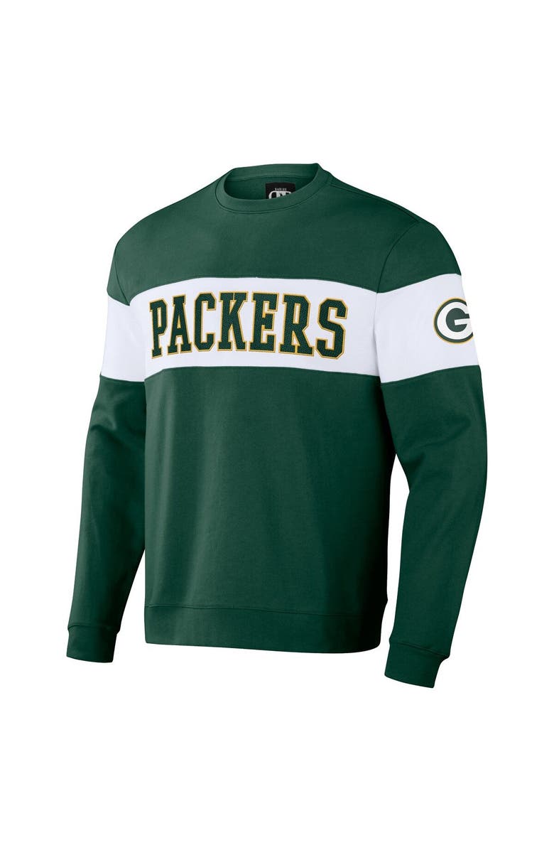 NFL X DARIUS RUCKER Men's NFL x Darius Rucker Collection by Fanatics Green Green Bay Packers Team Color & White Pullover Sweatshirt, Alternate, color, 