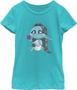 KPop Demon Hunters Girls' Chibi Crying Fan Graphic Short Sleeve T-Shirt