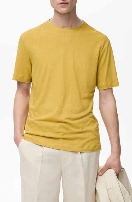 Slim Fit Linen Blend T-Shirt