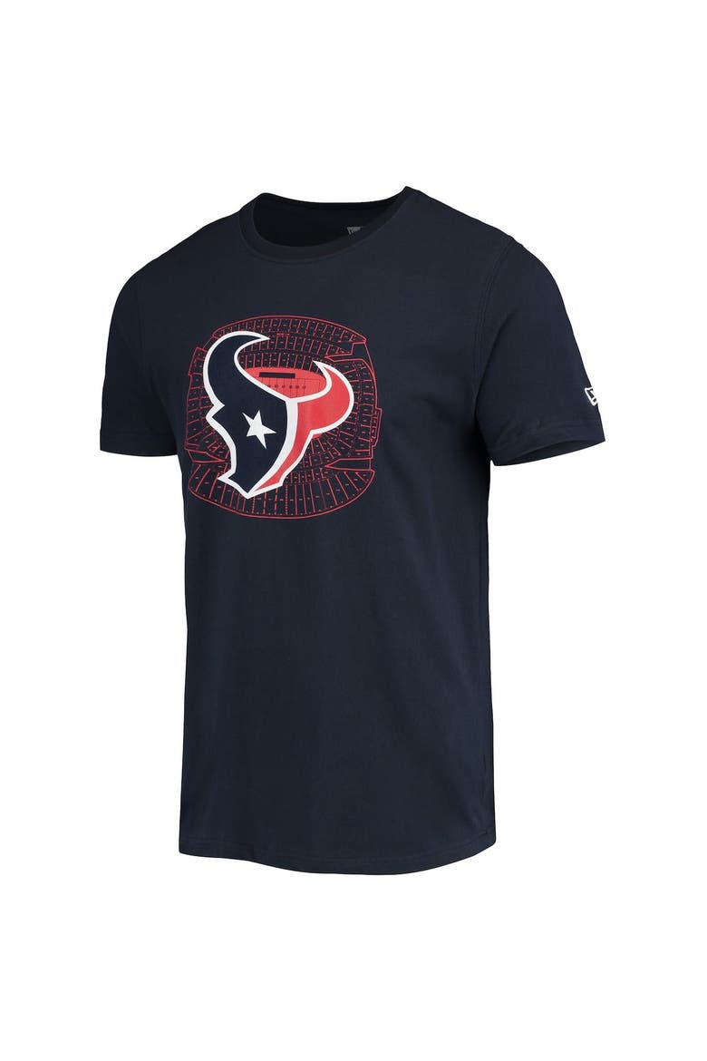 Men's New Era Navy Houston Texans Stadium T-Shirt, Alternate, color, Navy