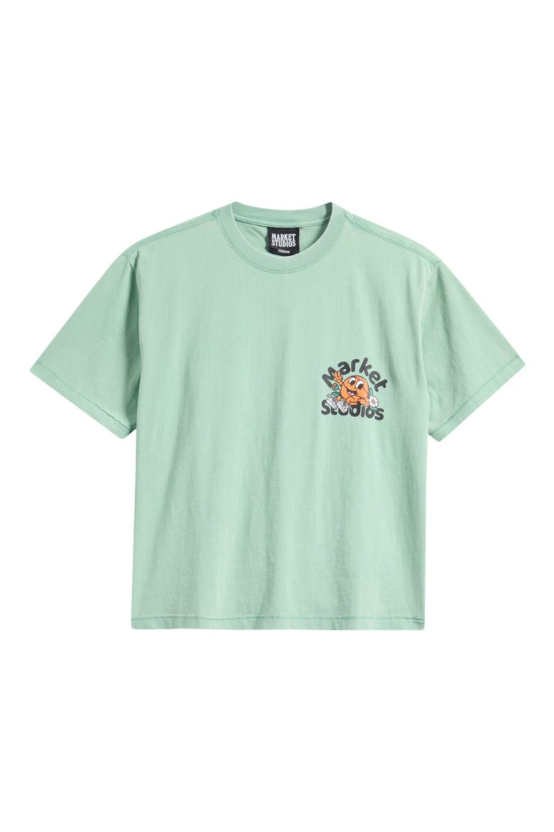 Chill in the Net Graphic T-Shirt, Alternate, color, GREEN