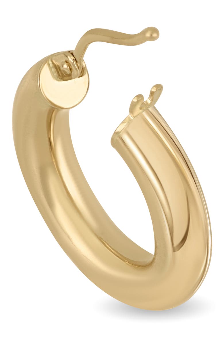 14K Gold Essentials Smooth Hoop Earrings (Online Trunk Show), Alternate, color, 14KY