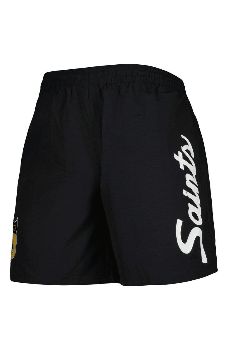 Mitchell & Ness Men's Mitchell & Ness Black New Orleans Saints Team Essentials Nylon Shorts, Alternate, color, Black