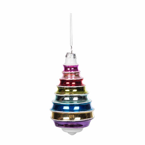 Carol & Frank Boho Stripe Ornament Set Of 3 In Multi